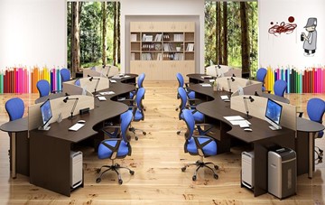Набор мебели в офис SIMPLE с эргономичными столами и тумбами в Липецке - предосмотр 4